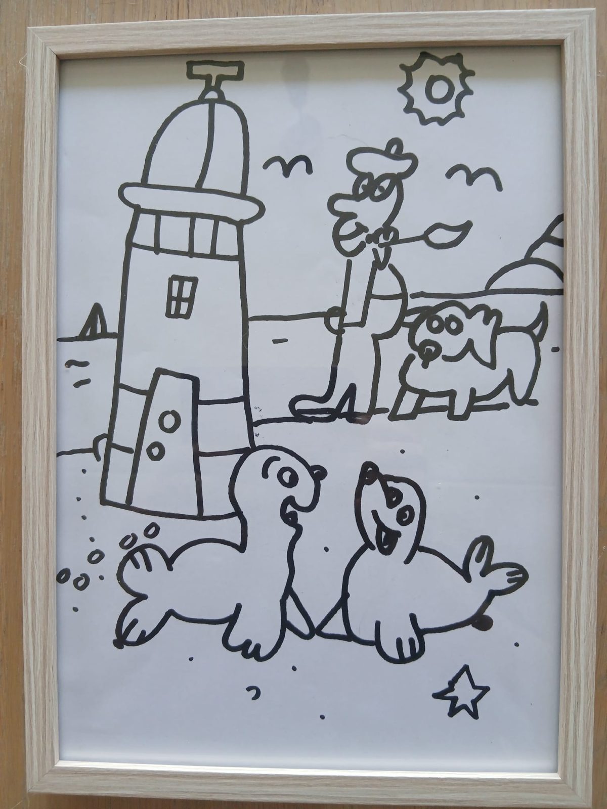 Vuurtoren met Zeehonden